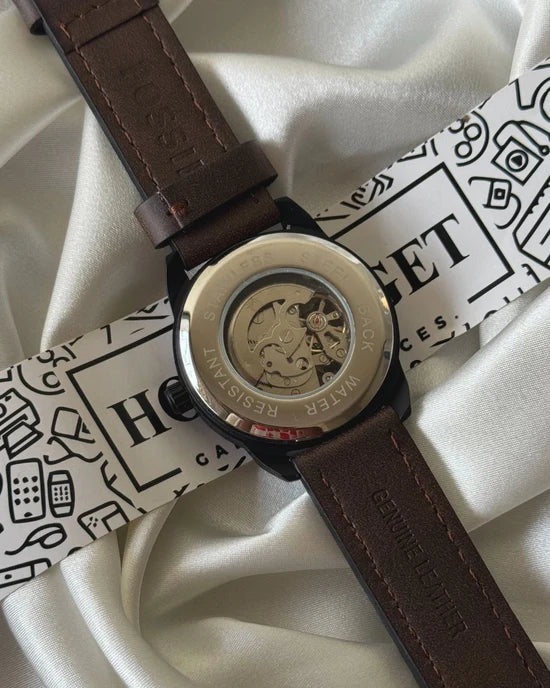 Fossil bronson Brown leather belt