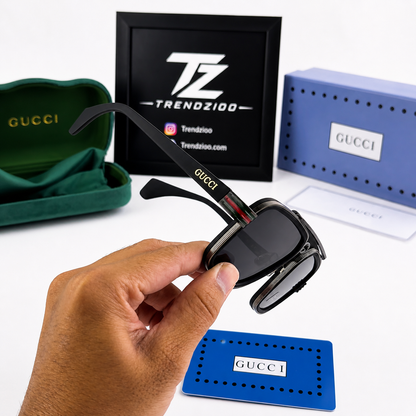 Premium Black Luxury Aviator Shades – UV400 Polarized