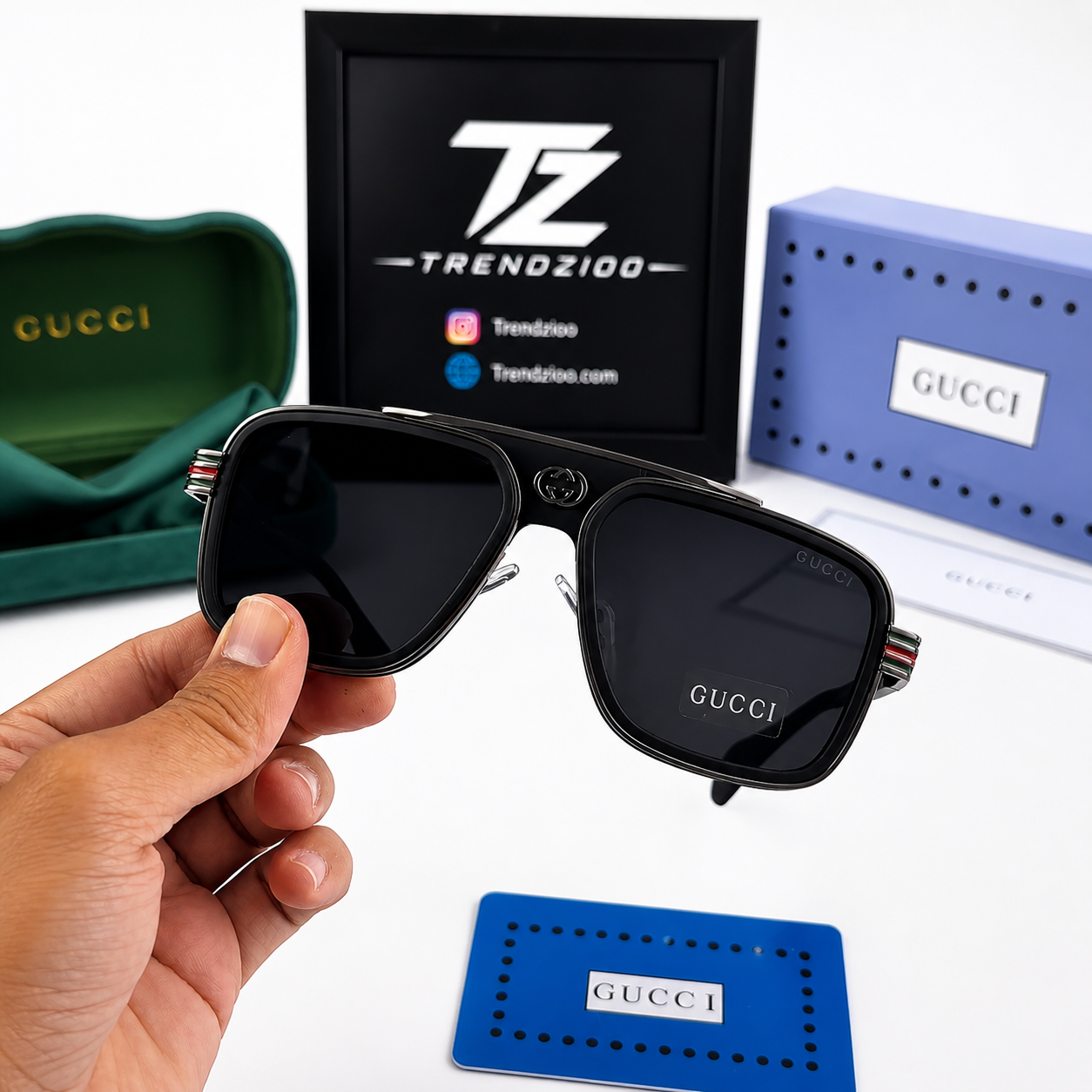 Premium Black Luxury Aviator Shades – UV400 Polarized