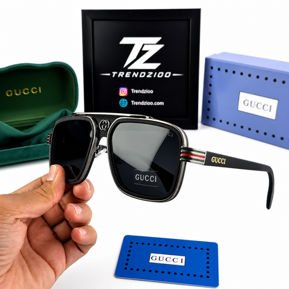 Premium Black Luxury Aviator Shades – UV400 Polarized