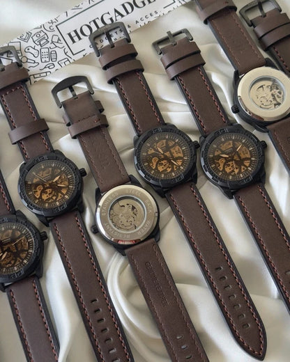 Fossil bronson Brown leather belt